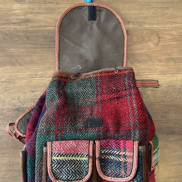 BOHO VINTAGE Backpack | Knit Patchwork Multicolour - Picture 4 of 9